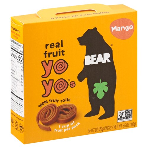 Bear Real Fruit YoYo's Mango -- 3.5 oz