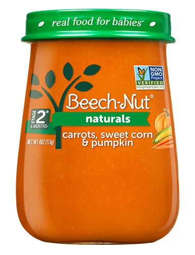Beech-Nut Naturals Stage 2 Carrots Sweet Corn & Pumpkin