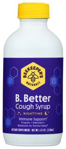 Beekeeper's Naturals B.Better Nighttime Cough Syrup, 4 oz