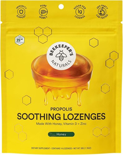 Beekeeper's Naturals B.Soothed Honey Lozenges -- 14 Drops