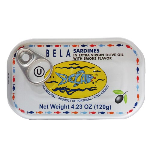 Bella Kosher Sardines In Olive Oil with Smoke Flavor -- 4.23 oz