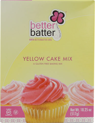 Better Batter Cake Mix Gluten Free Yellow -- 18.25 oz