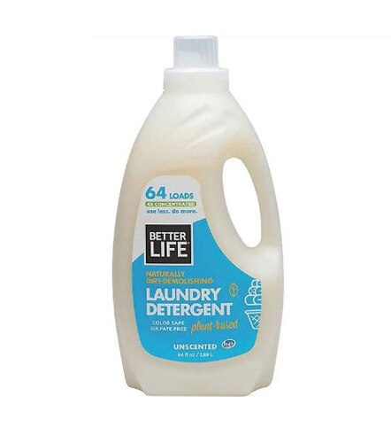 Better Life Liquid Laundry Detergent 4X Concentrated HE Unscented