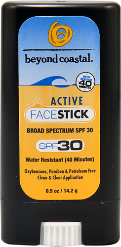 Beyond Coastal Active Face Stick Sunscreen SPF 30 -- 0.5 oz
