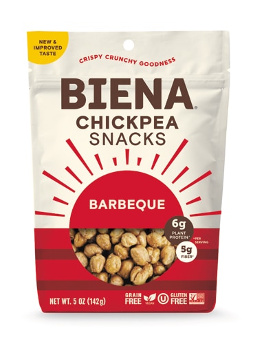 Biena Chickpea Snacks Barbeque -- 5 oz