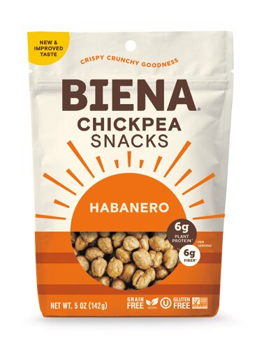 Biena Chickpea Snacks Habanero -- 5 oz
