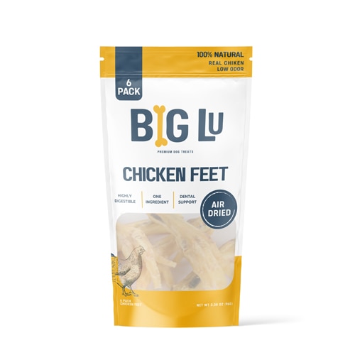 Big Lu Natural Dog Treats Chicken Feet Air Dried