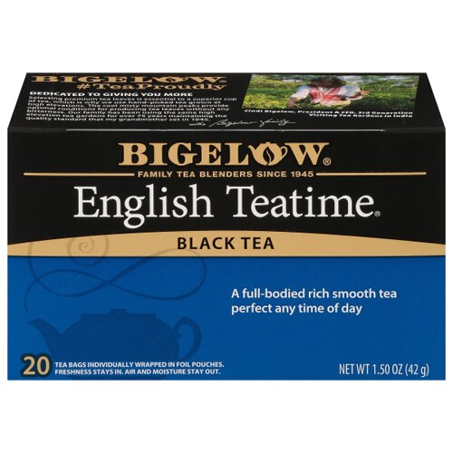 Bigelow Tea Black Tea English Teatime -- 20 Tea Bags