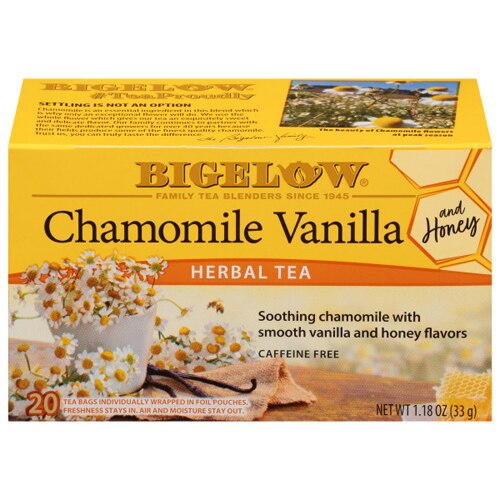 Bigelow Tea Herbal Tea Caffeine Free Chamomile Vanilla & Honey -- 20 Tea Bags