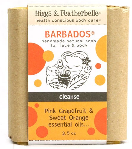 Biggs & Featherbelle Barbados® Handmade Natural Soap Grapefruit and Orange -- 3.5 oz