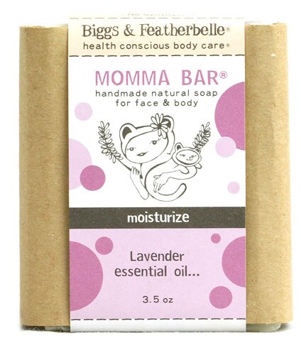 Biggs & Featherbelle Momma Bar® Handmade Natural Soap for Face and Body - Lavender -- 3.5 oz