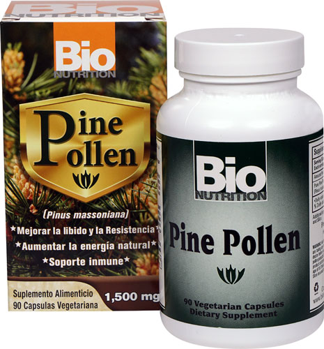 Bio Nutrition Pine Pollen -- 1500 mg - 90 Vegetarian Capsules - Vitacost