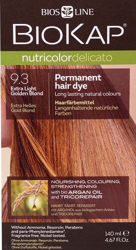Biokap Nutricolor Delicato Permanent Hair Dye 9 3 Extra Light