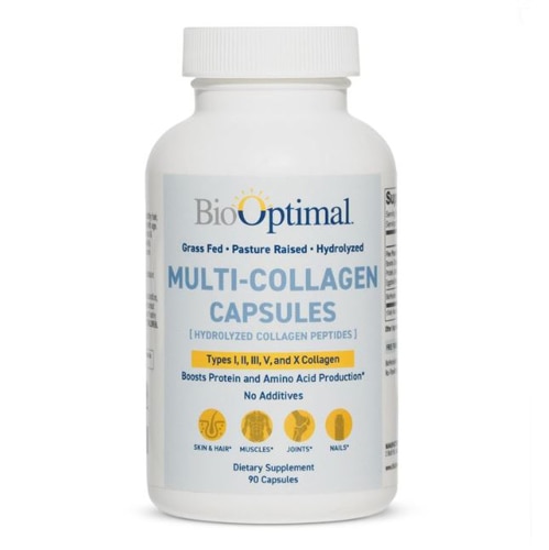 BioOptimal Multi-Collagen Capsules -- 90 Capsules