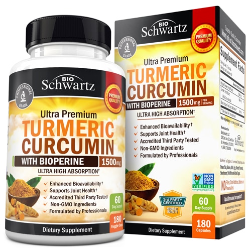 BioSchwartz Turmeric Curcumin with BioPerine