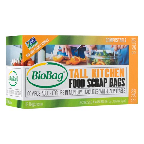 Compostable Tall Kitchen Garbage Bags, 13 Gallon | Free The Ocean