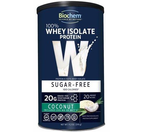 Biochem Sports 100% Whey Isolate Protein Sugar-Free Coconut