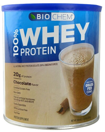Biochem Sports Whey Protein Isolate Powder Chocolate -- 1.9 lb