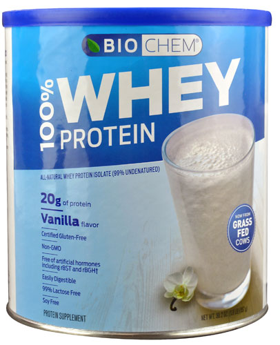 Biochem Sports Whey Protein Isolate Powder Vanilla -- 1.8 lbs