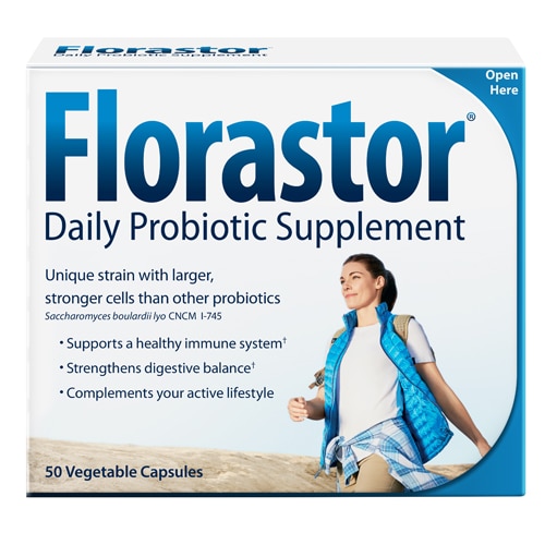 Biocodex Florastor® Daily Probiotic Supplement -- 250 mg - 50 Capsules