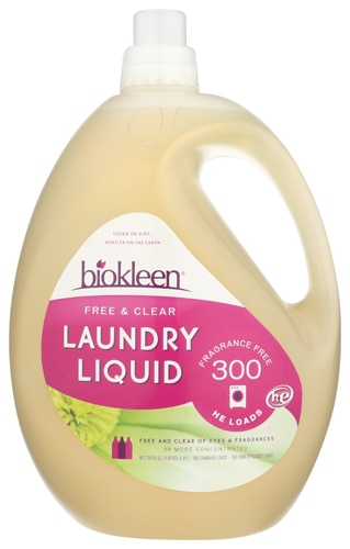 Biokleen Laundry Liquid Free & Clear 300 Loads Fragrance Free