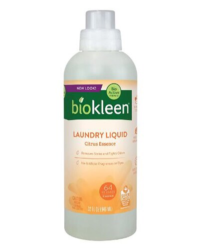 Biokleen Laundry Liquid HE Citrus Essence -- 32 fl oz