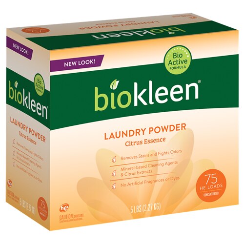 Biokleen Laundry Powder Citrus Essence -- 5 lbs - 75 Loads