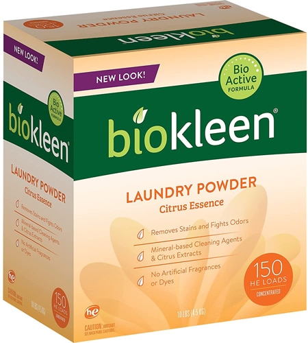 Biokleen Laundry Powder Citrus Essence -- 10 lbs - 150 Loads