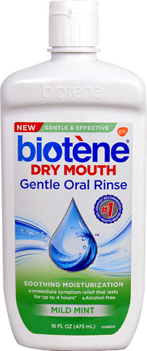 Biotene Dry Mouth Gentle Oral Rinse Mild Mint -- 16 fl oz