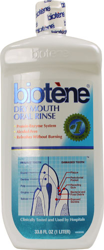 Biotene Dry Mouth Oral Rinse Fresh Mint -- 33.8 fl oz