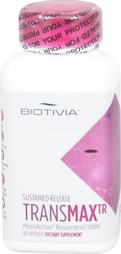 Biotivia Transmax TR MicroActive Resveratrol -- 500 mg - 60 Time Release Caps