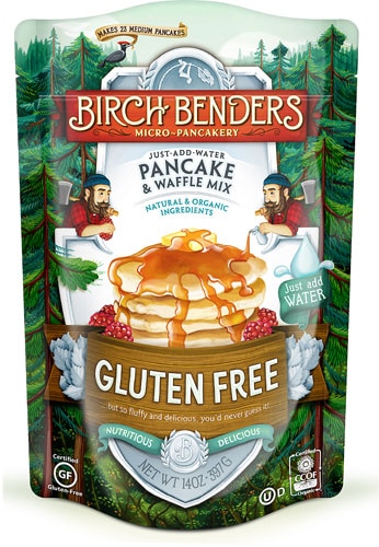 Birch Benders Organic Pancake &amp; Waffle Mix Gluten Free Plain -- 14 oz