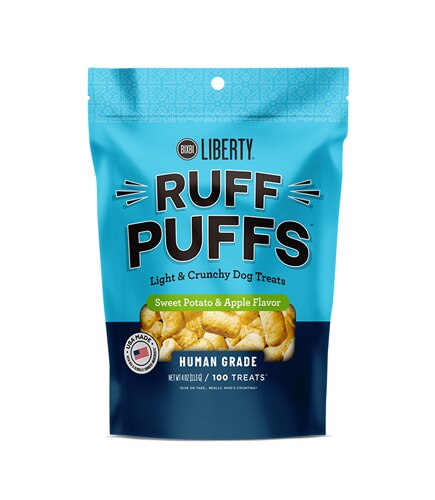 Bixbi Ruff Puffs Dog Treats Sweet Potato & Apple