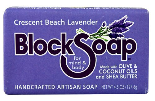 Block Soap Bar Crescent Beach Lavender