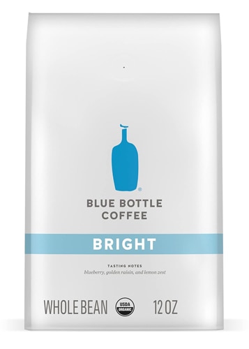 Blue Bottle Organic Whole Bean Coffee Medium Roast Bright