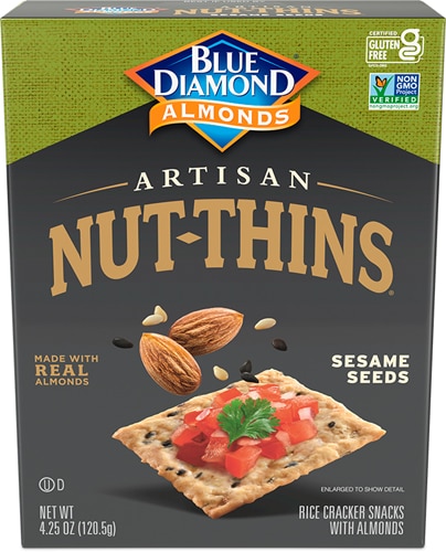 Blue Diamond Artisan Nut Thins Sesame Seeds -- 4.25 oz