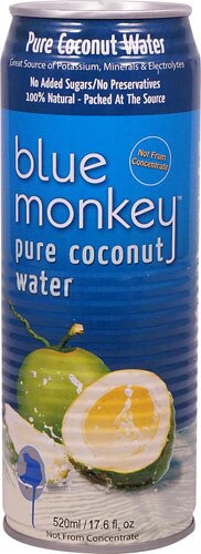 Blue Monkey 100% Natural Pure Coconut Water -- 17.6 fl oz