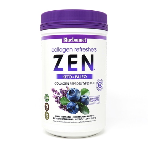 Bluebonnet Nutrition Collagen Refreshers™ Zen Hydrolyzed Powder Blueberry Lavender