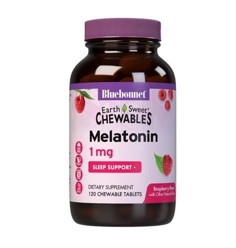 Bluebonnet Nutrition EarthSweet® Chewables Melatonin Raspberry