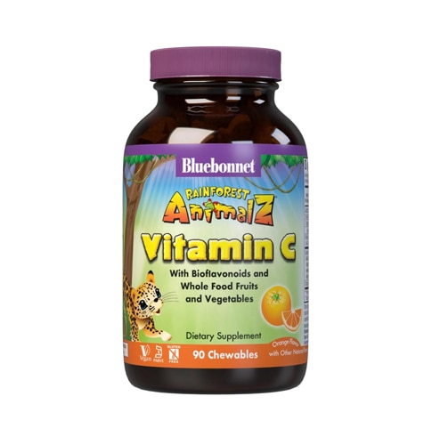 Bluebonnet Nutrition Super Earth® Rainforest Animalz® Vitamin C Natural Orange
