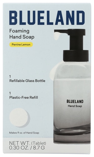 Blueland Foaming Hand Soap Foaming Tablets + Bottle Perrine Lemon