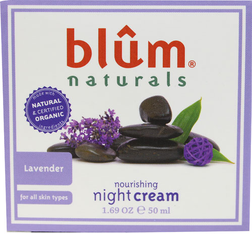 Blum Naturals Organic Nourishing Night Cream Lavender -- 1.69 oz