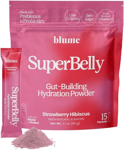 Blume SuperBelly Hydration Powder Strawberry Hibiscus