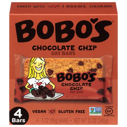 Bobo's Bob-GMO Oat Bars Chocolate Chip -- 4 Bars