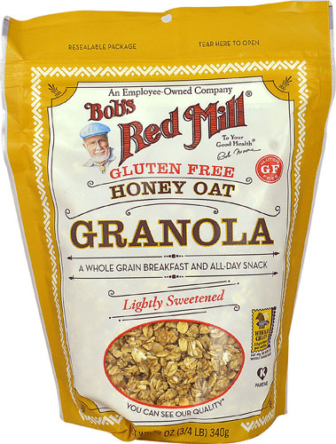 Bob's Red Mill Gluten Free Granola Honey Oat -- 12 oz