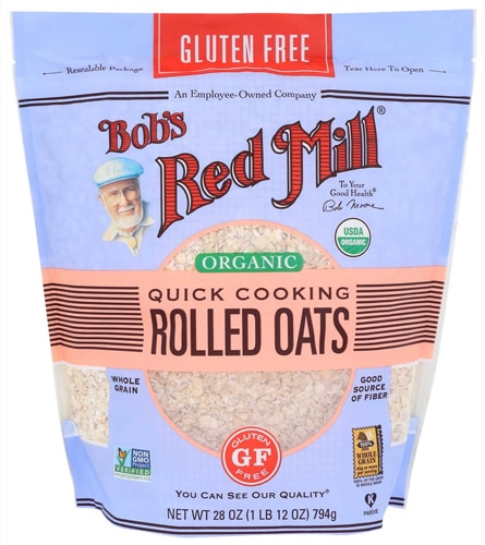 Bob's Red Mill Gluten Free Kosher Organic Quick Cooking Rolled Oats