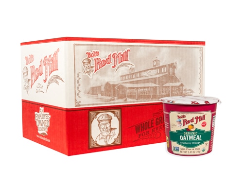 Bob's Red Mill Gluten Free Organic Oatmeal with Flax & Chia Cranberry Orange