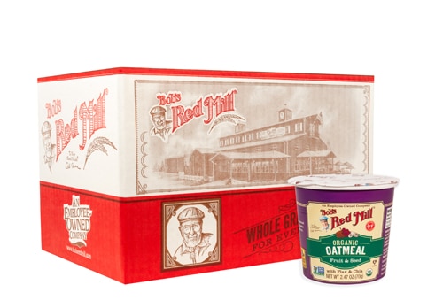 Bob's Red Mill Gluten Free Organic Oatmeal with Flax & Chia Fruit & Seed
