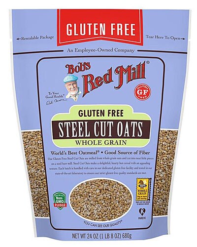 Bob's Red Mill Gluten Free Steel Cut Whole Grain Oats -- 24 oz