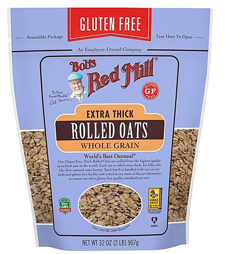 Bob's Red Mill Gluten Free Whole Grain Rolled Oats Extra Thick -- 32 oz